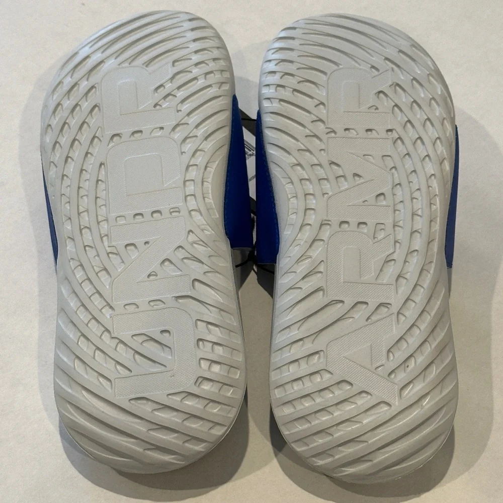 Under Armour Boys Blue White Classic Flip Flop Slides Sizes 12K 6Y 7Y NEW